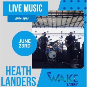 Heather Landers Live at The Wake Eatery Thursday, June 23 from 5-9 pm