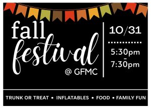 Guntersville First Methodist Church invites you and your family to Fall Festival, coming up Monday, October 31 between 5:30 pm and 7:30 pm. Enjoy a trunk or treat, inflatables, food, and family fun. 