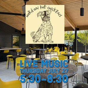 Papa Dubi's Restaurant invites you to enjoy dinner and a show! Going on Thursday, July 27 from 5:30 - 8:30pm. Featuring live music by Hard on the Chickens.